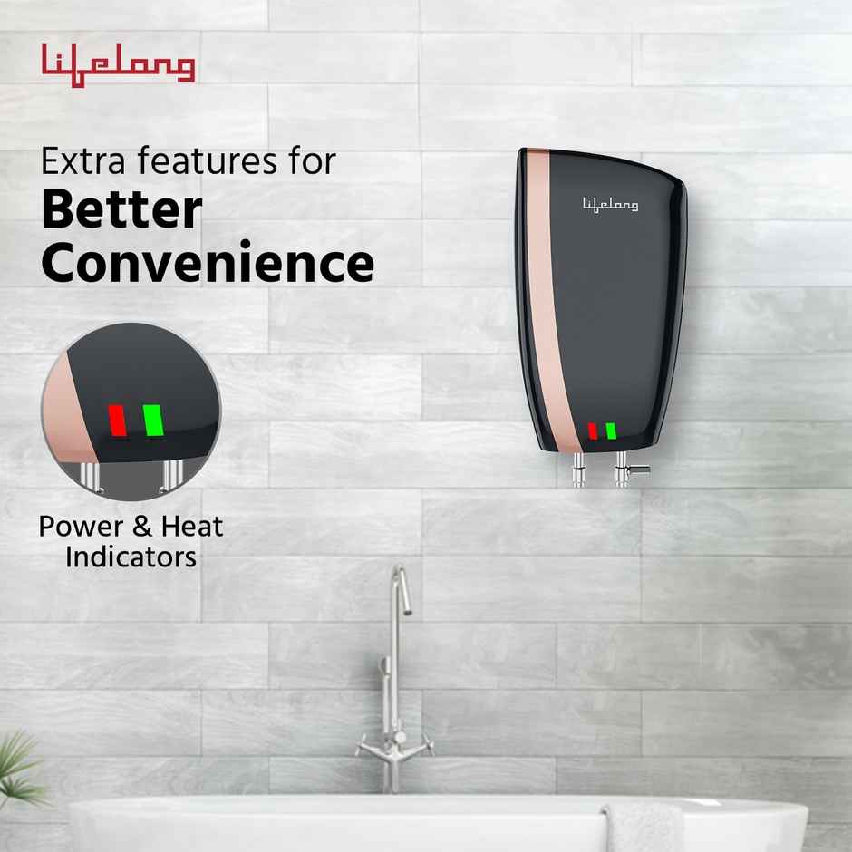 Lifelong 5 L Instant Geyser | Instant Water Heater for Home | 3000 W Electric Geyser | LLIWH105