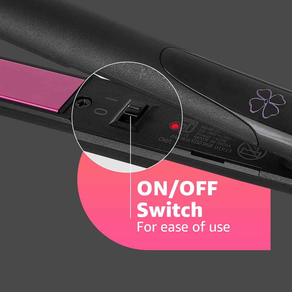 Vega Adore Hair Straightener for Women with Ceramic Plates & Fast Heat, 1 Year Warranty, (VHSH-18)