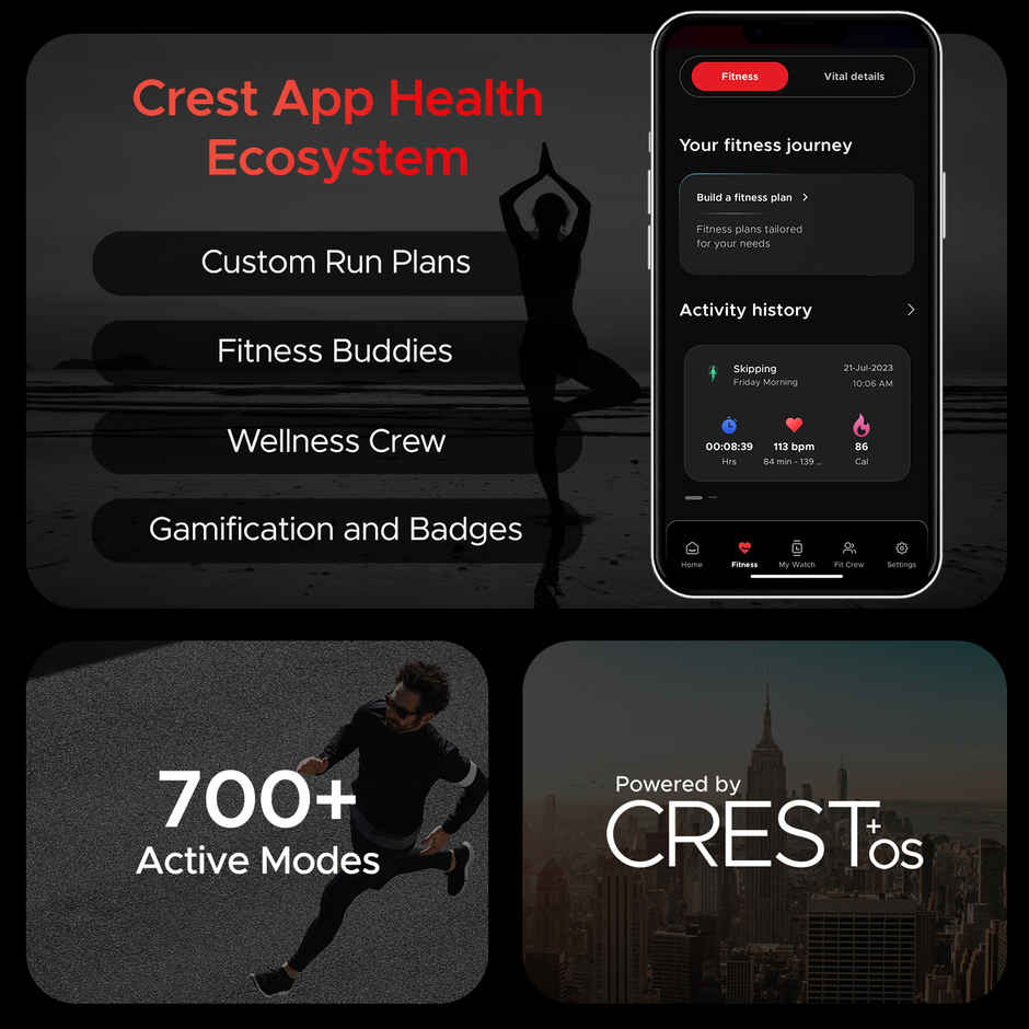 boAt Storm Call 3 Smartwatch | 1.83" Display | Women's Edition | BT Calling - Salmon peach