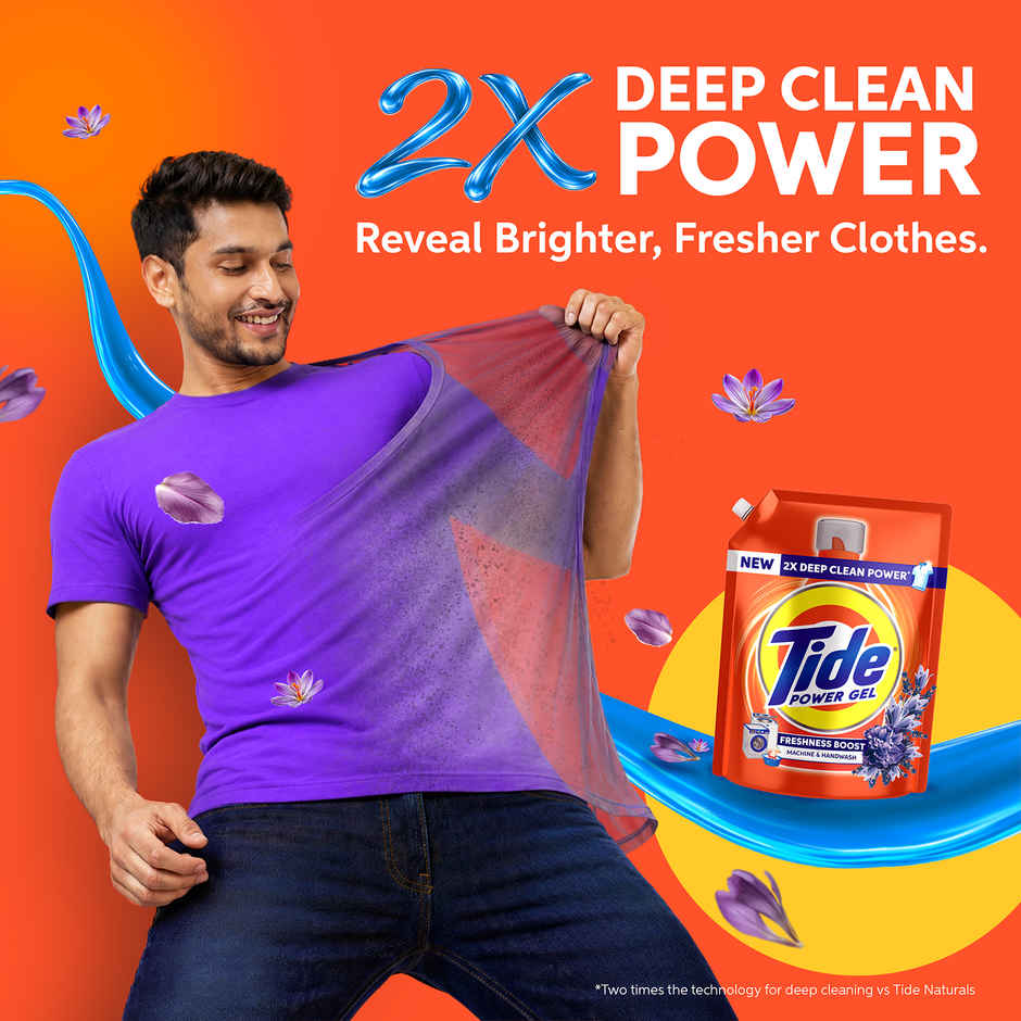 Tide Power Gel Liquid Detergent for Top Load & Front Load Washing Machine