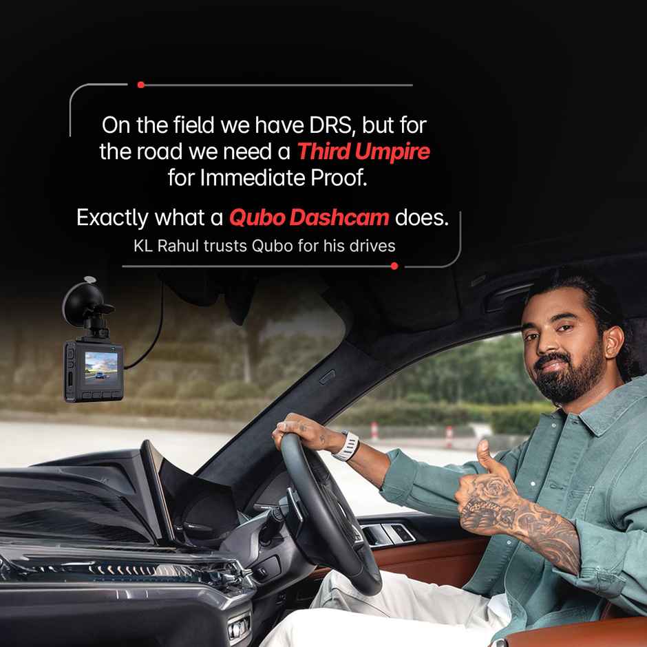 Qubo Dashcam Pro 2.7K + Rear Cam by Hero Group