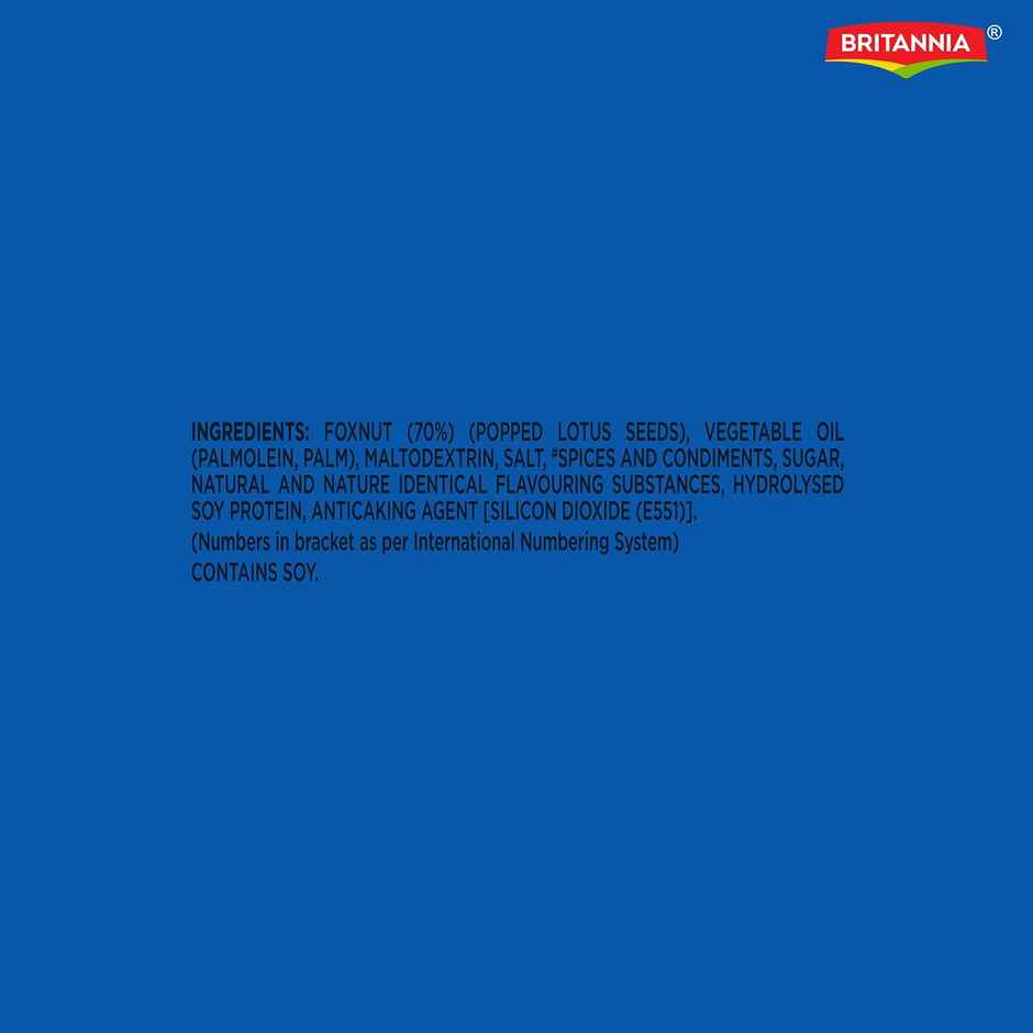 Britannia Better Snack Co Makhana Fox Nut Indian Masala Flavour