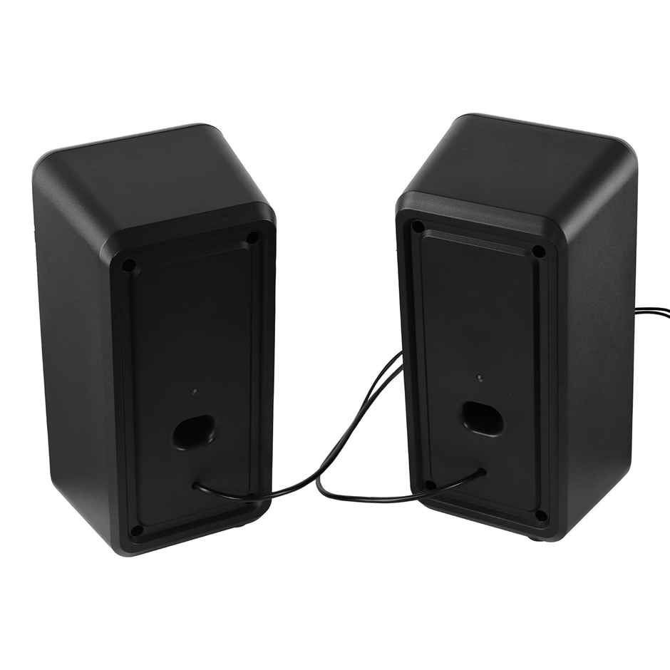 Zebronics Igloo 2 | 2.0 Speakers | 10 W | RGB LED | USB Powered | AUX | Volume Control Pod | Black