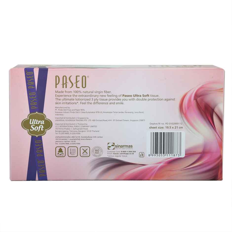 Paseo Facial Tissue | Ultra Soft | 100 Pulls