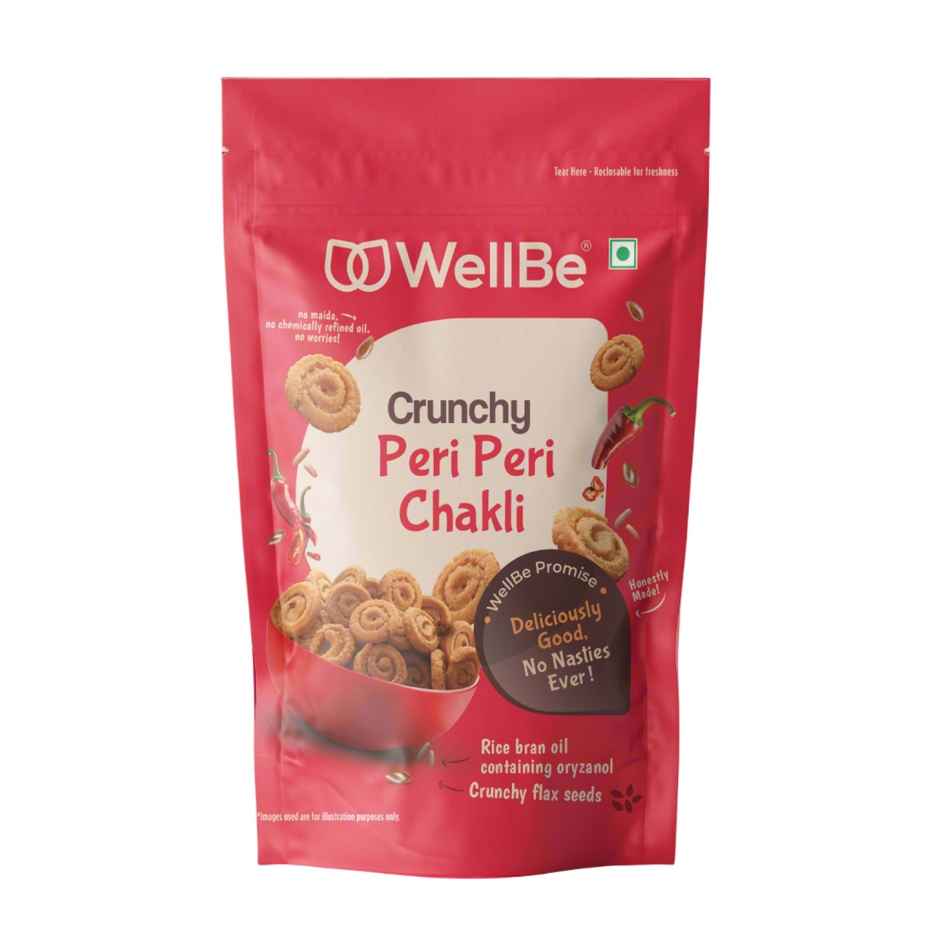 WellBe Crunchy Peri Peri Chakli | Spicy & Crispy