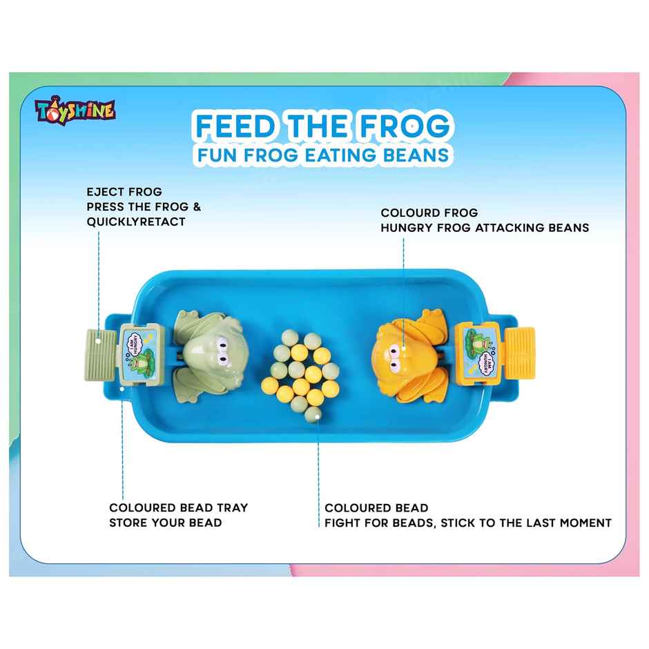 Toyshine Hungry Frog Eating Beans Parent Child Interactive Indoor Game