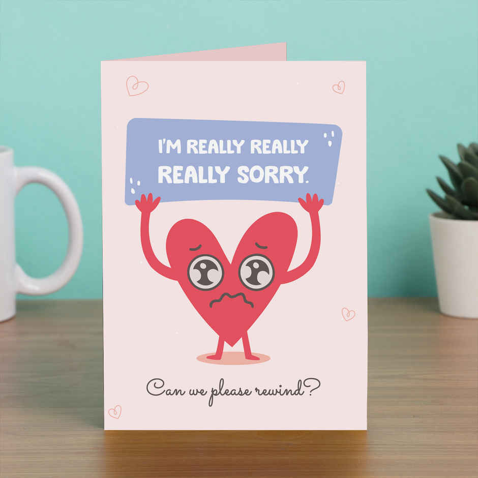 Happy Mail Simple Sorry Card