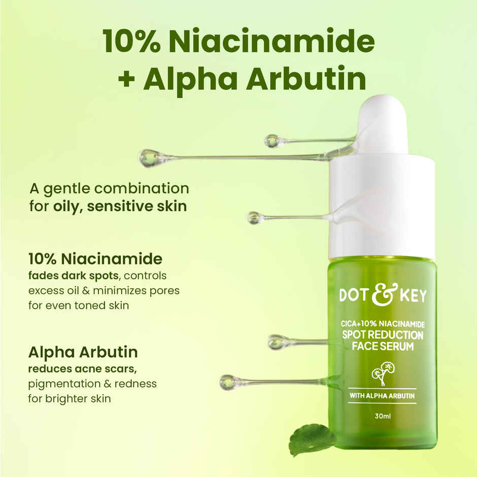 Dot & Key 10% Niacinamide Cica Face Serum With 3% Tranexamic For Dark Spots & Acne Scars