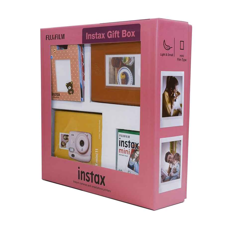 Fujifilm Instax Mini 11 Instant Camera (Sky Blue) Gift Box With 10 Shots