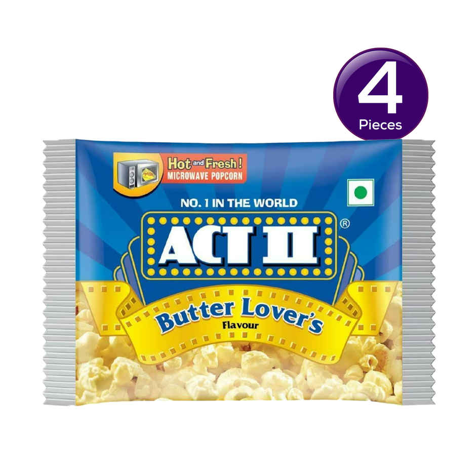 ACT II Microwave Popcorn - Butter, small pack, Hot & Fresh in 3 mins Combo