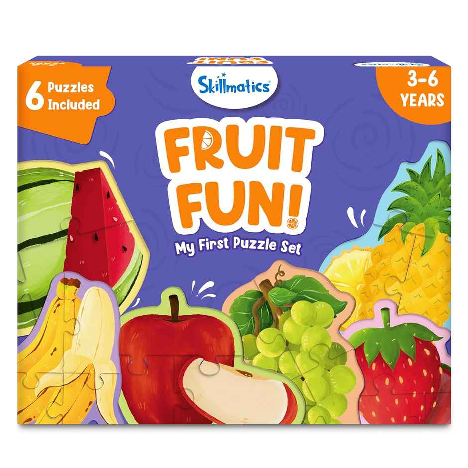 Skillmatics My First Puzzle Set - Fruit Jigsaw & Toddler Puzzles