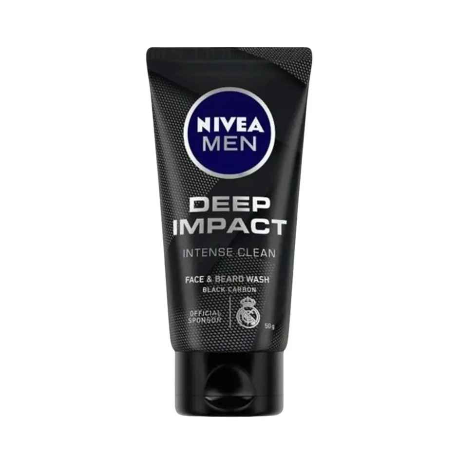 Nivea Men Face Wash Deep Impact Intense Clean For Beard & Face With Black Carbon