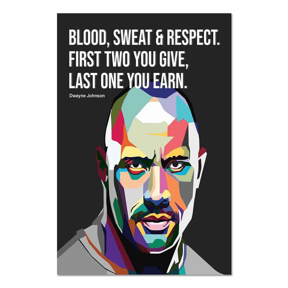 Paper Plane Design Sports Players Motivational Wall Posters | Size 12 x 18 Inch | D84