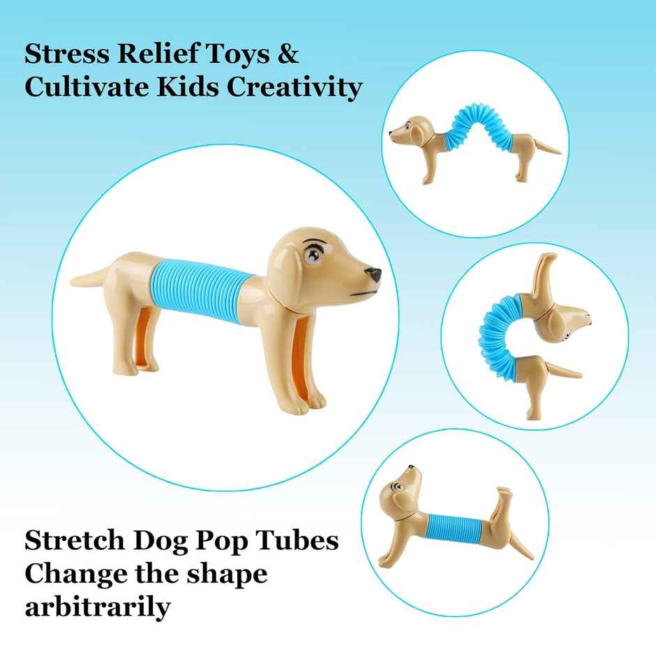 Hamleys Stretch & Pop Pals Stretchy Dog Fidget Toys for Kids