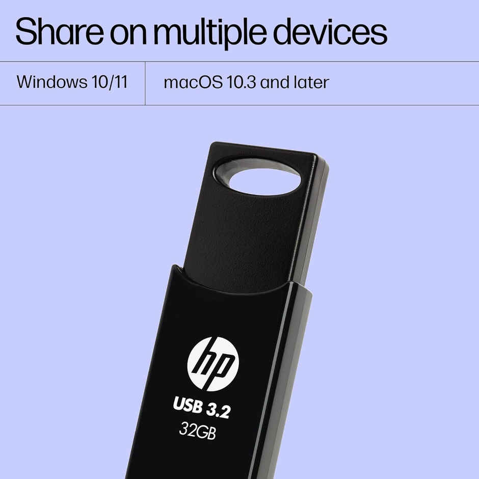 Hp 712W 32Gb Usb 3.2 Flash Drive- Black