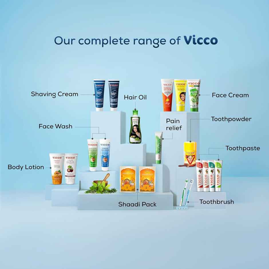 Vicco Turmeric Antiseptic Shaving Base with Foam Cream | Skin Protection & Nourishment