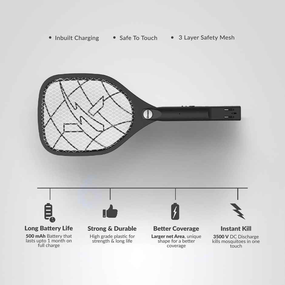 Odomos Attack Anti - Mosquito Rechargeable Racquet