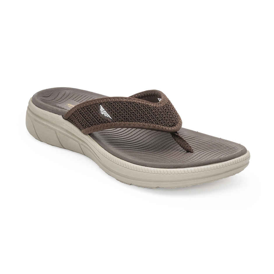 Red Tape Casual Thongs For Men | Relaxing Slip-On Support | Brown | Size 8