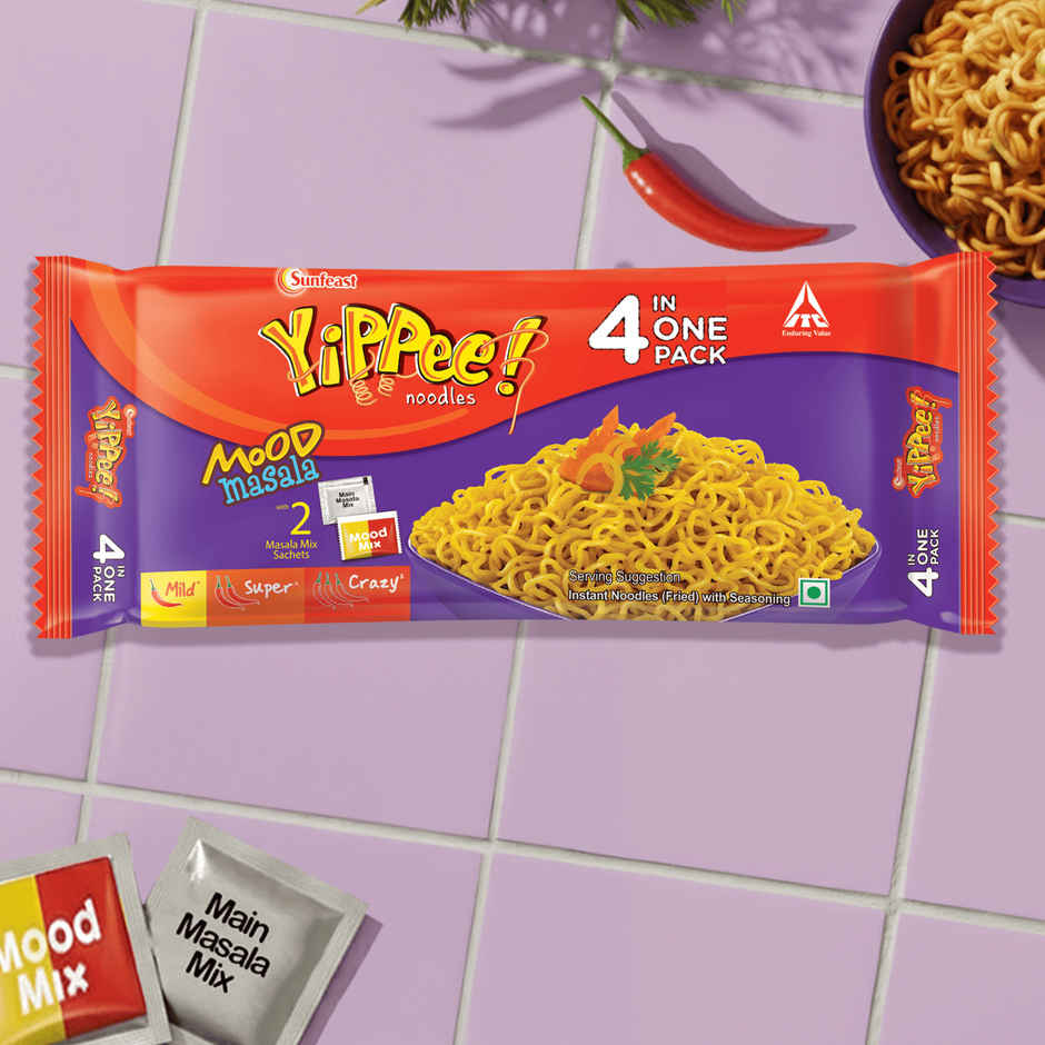 Yippee Mood Masala Noodles| 4 in 1| Combo