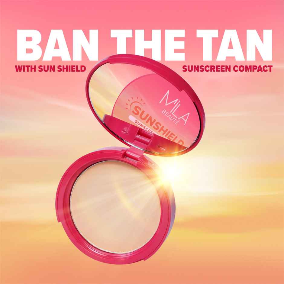 Mila Beaute Women's Sun Shield Sunscreen | SPF 50 PA+++ | Suitable for all Skin Types - Nude