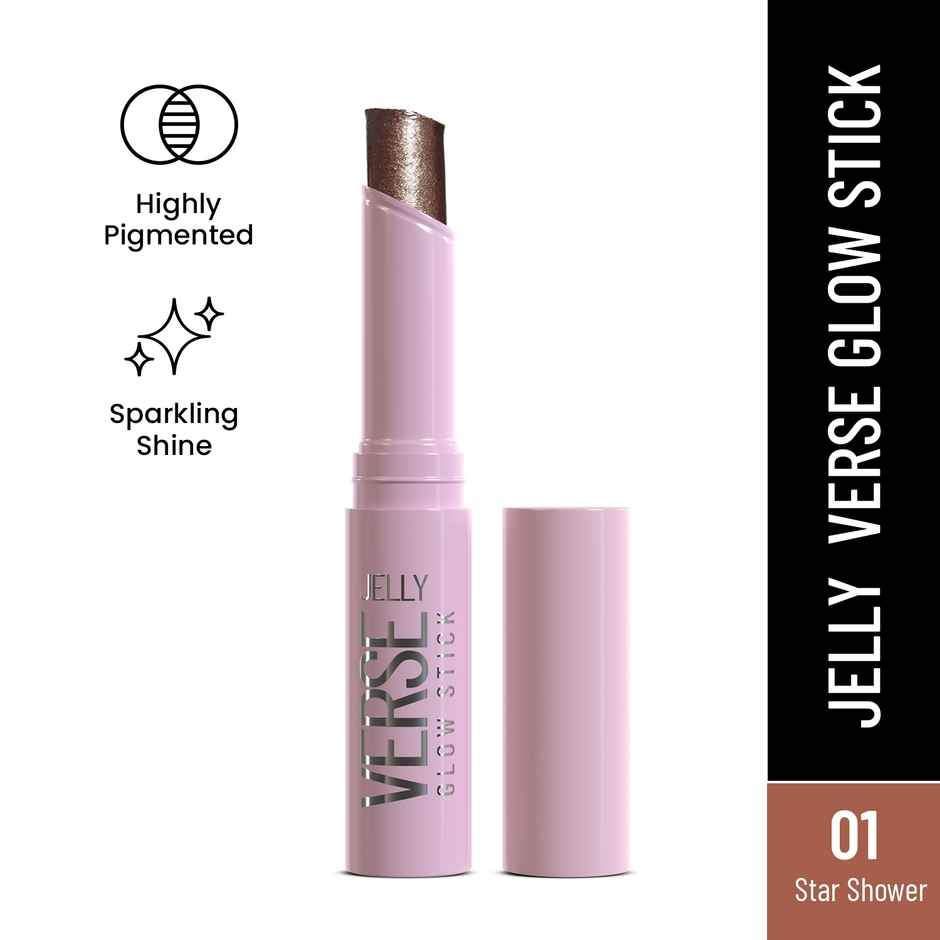 Swiss Beauty Jelly Verse Glow Stick | Rich Colour | Crease-Proof | Sparkling Shine | 1 Star Shower
