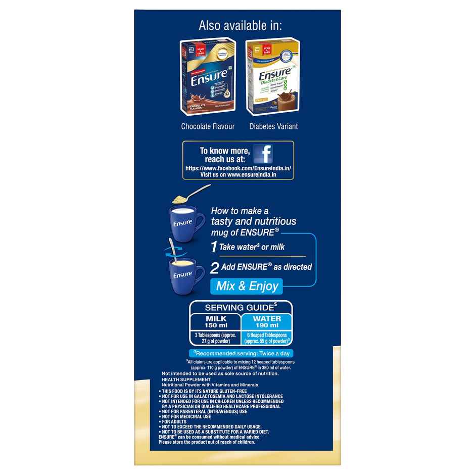 ENSURE Vanilla Drink Mix