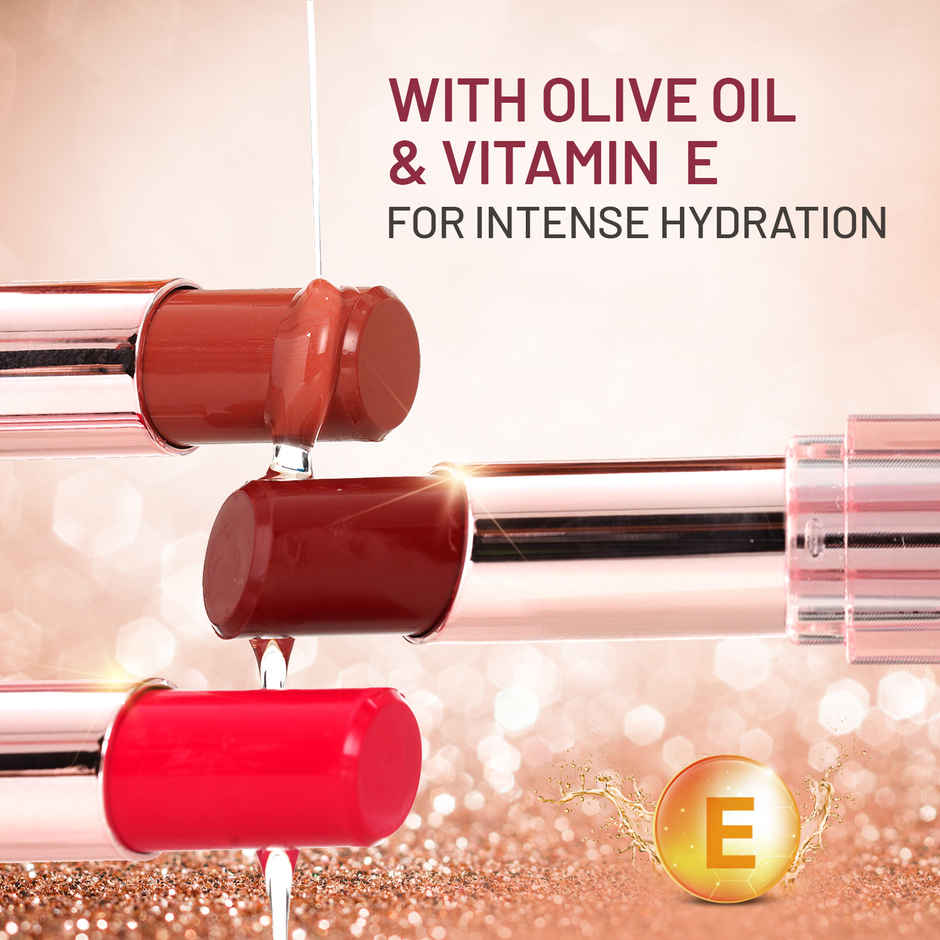 Swiss Beauty Pure Lustre Lipstick | High Shine Finish | Smooth Glide | 04 It's Bare