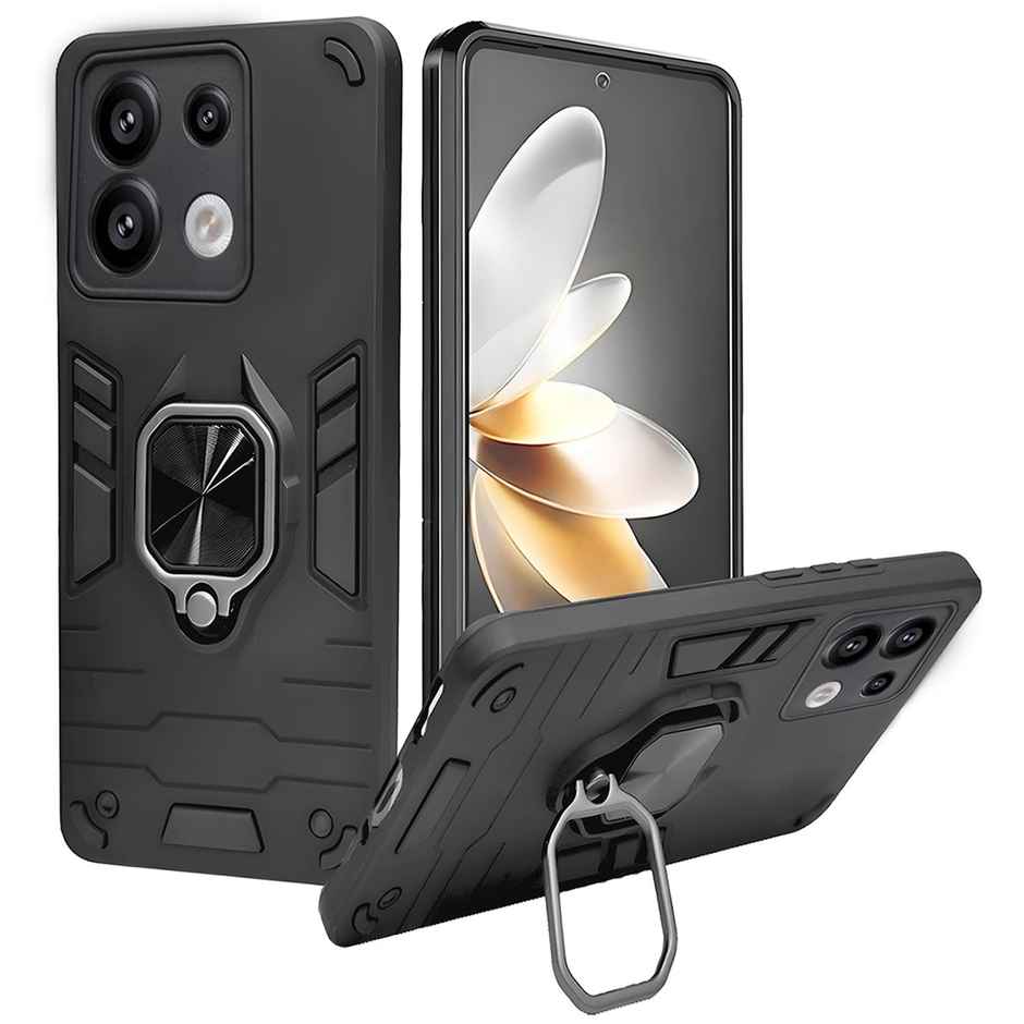 Artistque Case for Mi Redmi Note 13 Pro 5g / Redmi Note 13 Pro Back Cover - Ring Stand Armor Cover