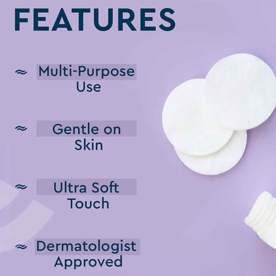 GUBB Cotton Pads Non Woven - Pack Of 50