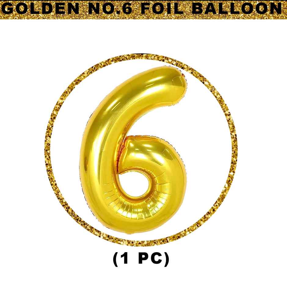 Foil Balloon Number 6 | Let's Vybe