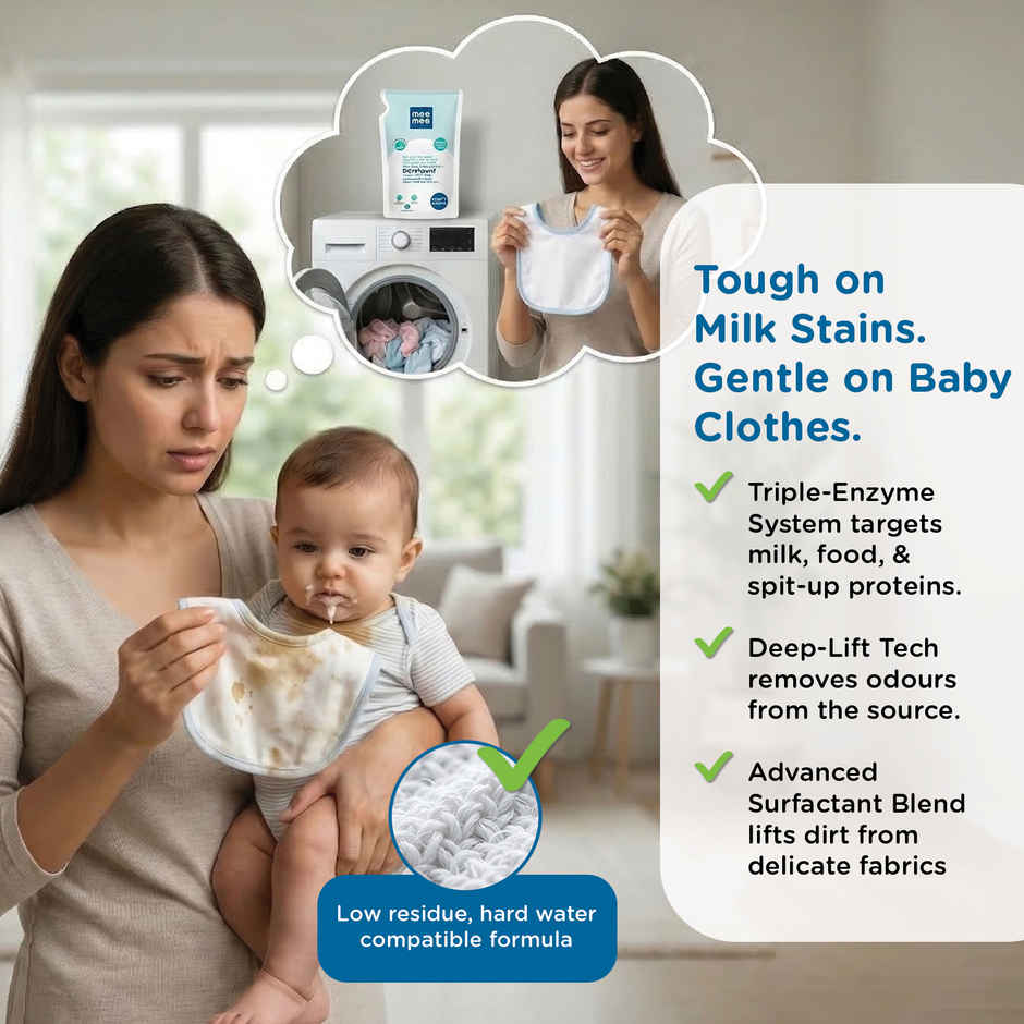 Mee Mee Mild Baby Liquid Laundry Detergent - One Drop Cleaning