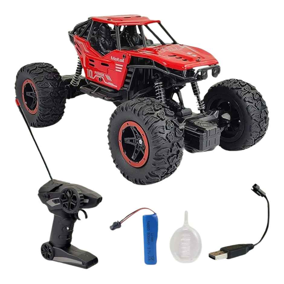 Wembley Remote Control Car Rock Crawler Water Mist Smoke Spray Rc Car 45 Climbing Angle - Red