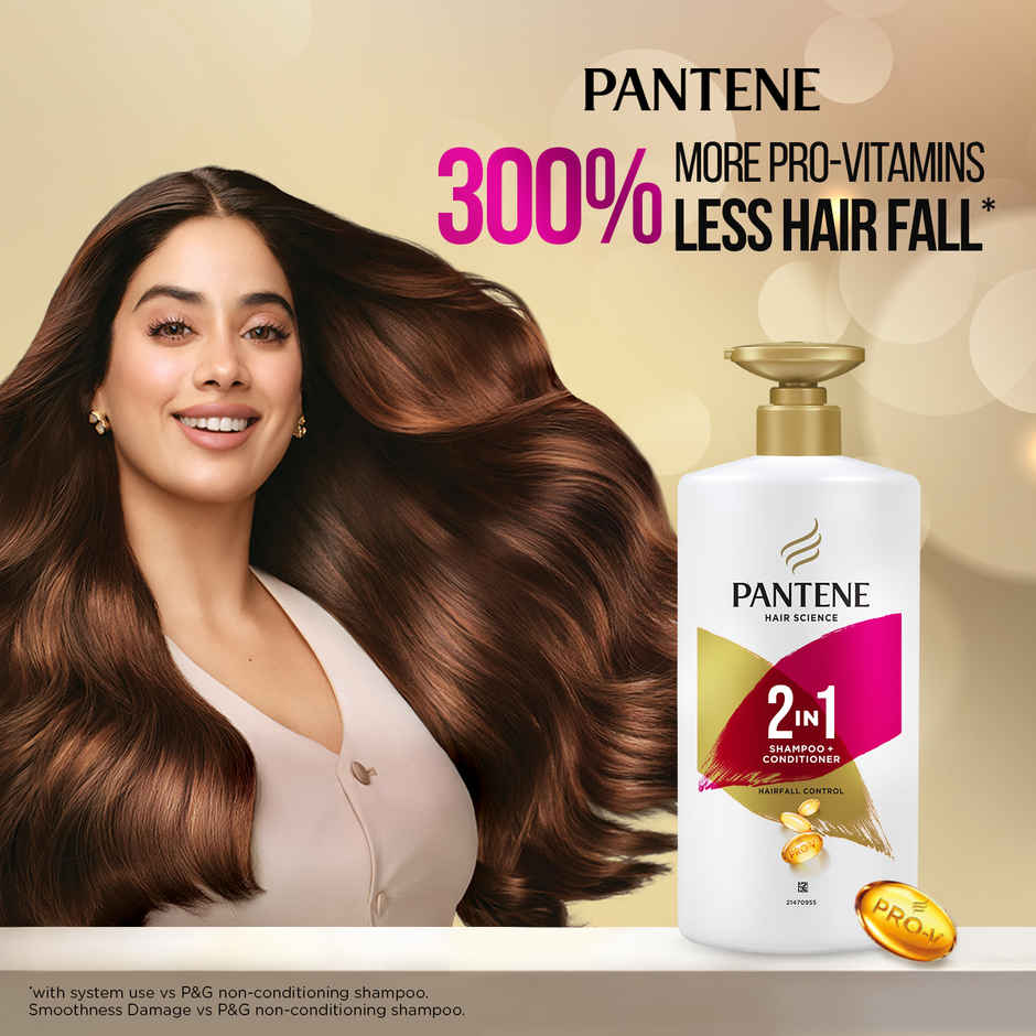 Pantene 2 In 1 Hairfall Control Shampoo + Conditioner