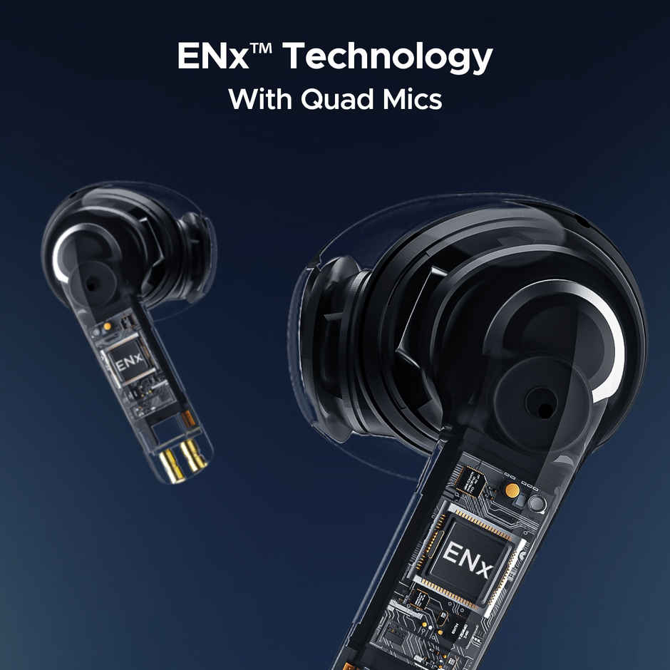 boAt Airdopes 118 Tws Earbuds W/ 50 Hrs Playback, Quad Mics Enx Tech & Beast Mode (Sapphire Blue)