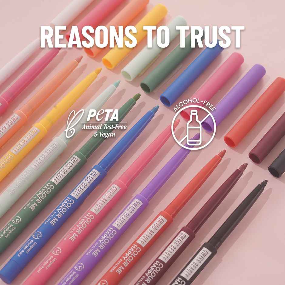 Swiss Beauty Colour Me Happy Eyeliner | Wine Dahlia