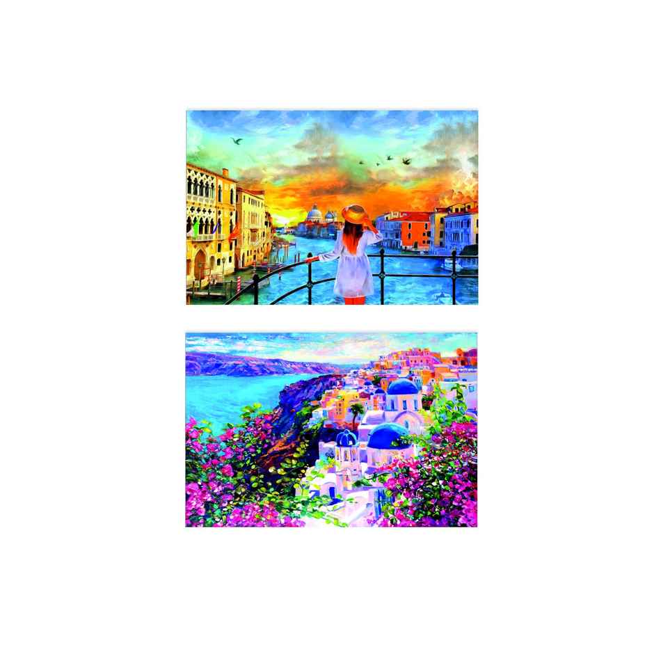 Paper Plane Design Travel Theme Wall Posters | Set of 10 | (12 Inch x 18 Inch) D20