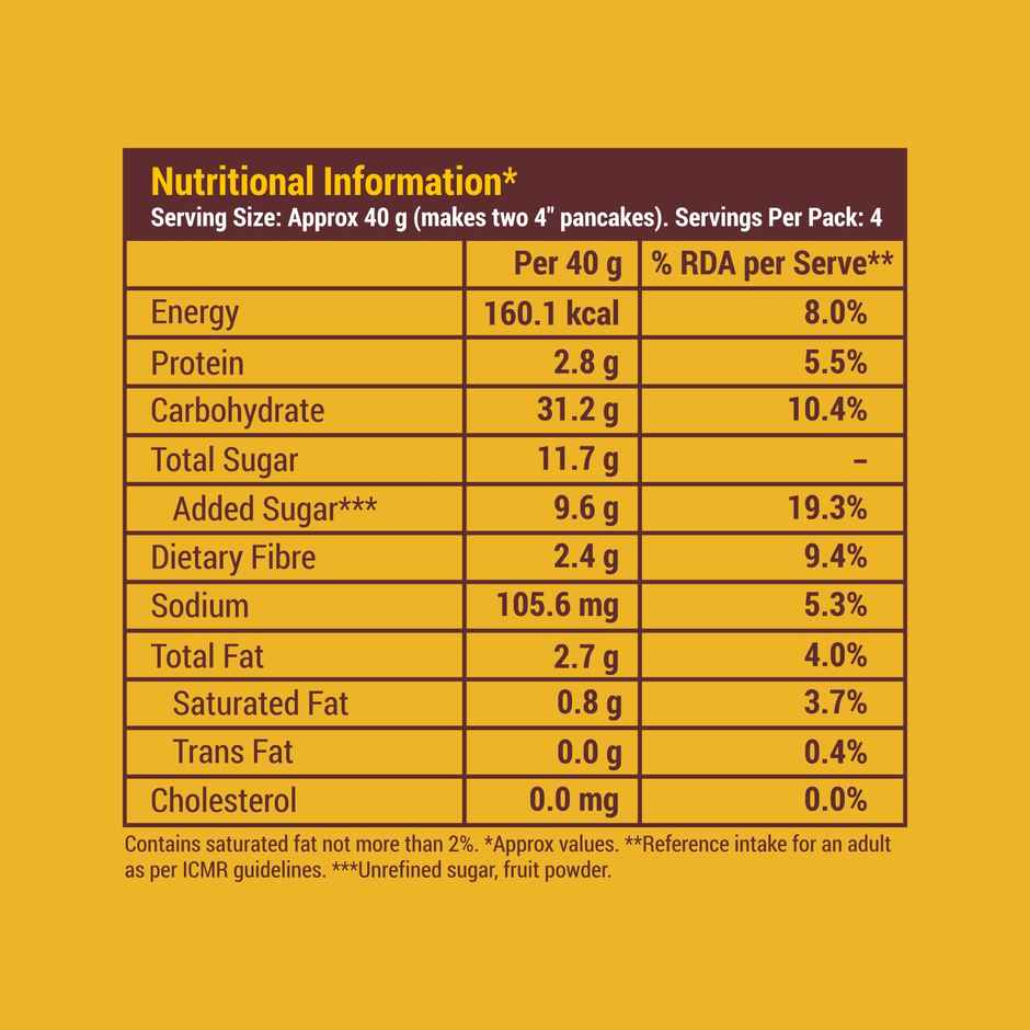 Slurrp Farm Banana Choco-Chip Millet Pancake Mix | No Maida