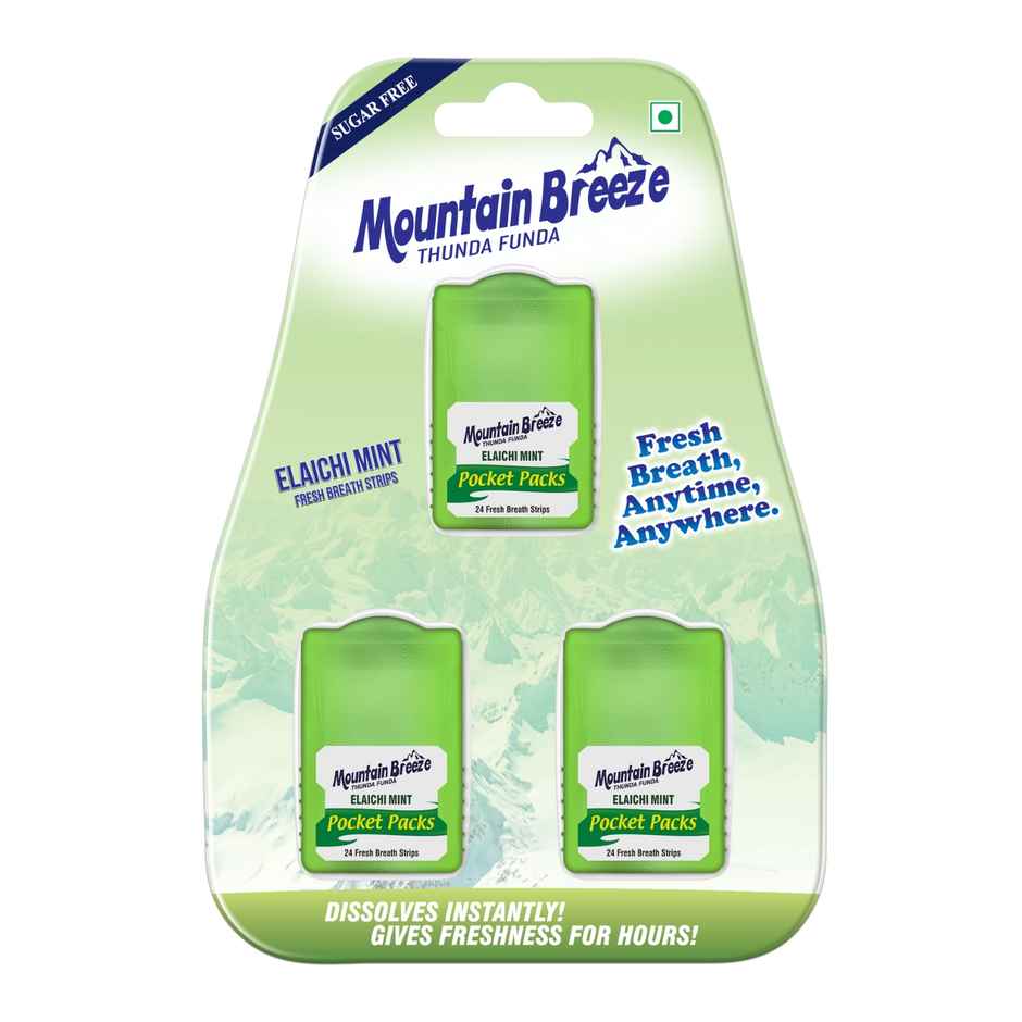 MOUNTAIN BREEZE Sugar Free Strip | Elachimint