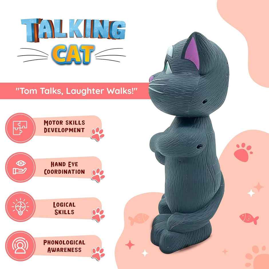 Webby Intelligent Talking Cat | Electronic Pet Talking Tom Toy Cat