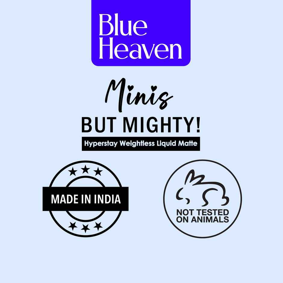 Blue Heaven Minis But Mighty Hyperstay Weightless Lipstick (Bridesmaid Nude)