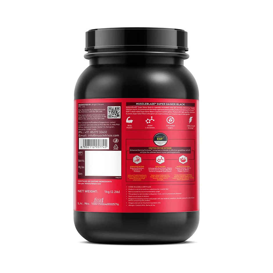 Muscleblaze Super Gainer Black (Chocolate)