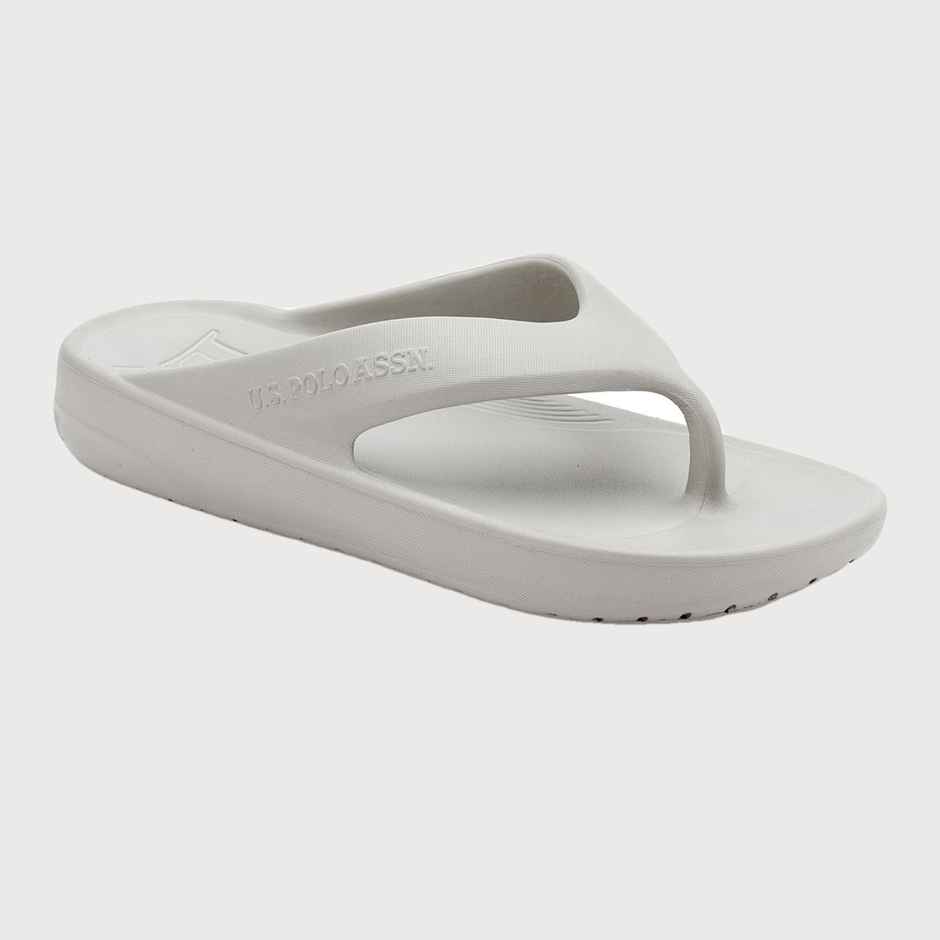 U.S. Polo Assn. Men's | Men Axel 2.0 Solid Flip Flop | Grey | UK 7