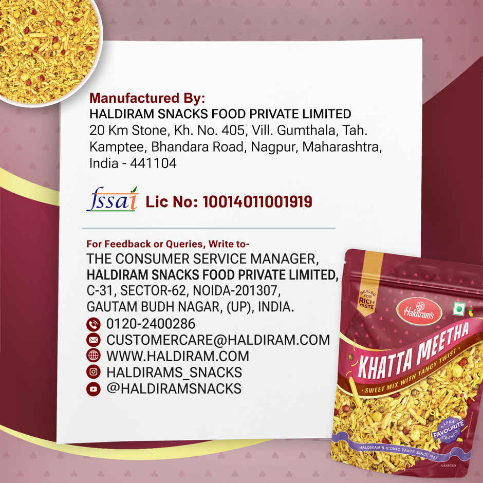 Haldiram's Khatta Meetha | Savory Snack