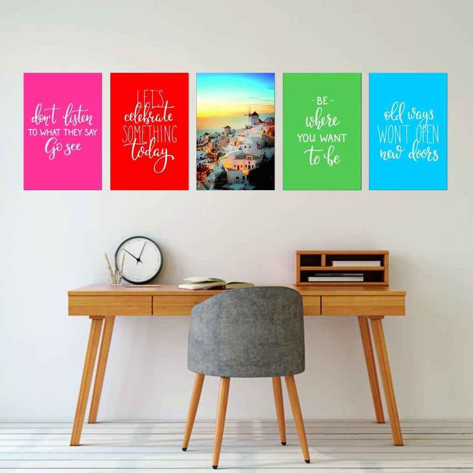 Paper Plane Design Travel Theme Wall Posters | Set of 10 | (12 Inch x 18 Inch) D8