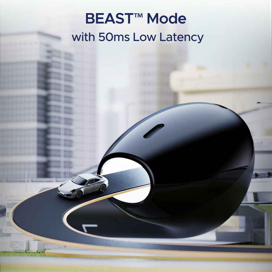 boAt Airdopes Joy in Ear Headphone, 35Hrs Playback, 13mm Drivers, ENx Tech, Beast Mode | Jet Black
