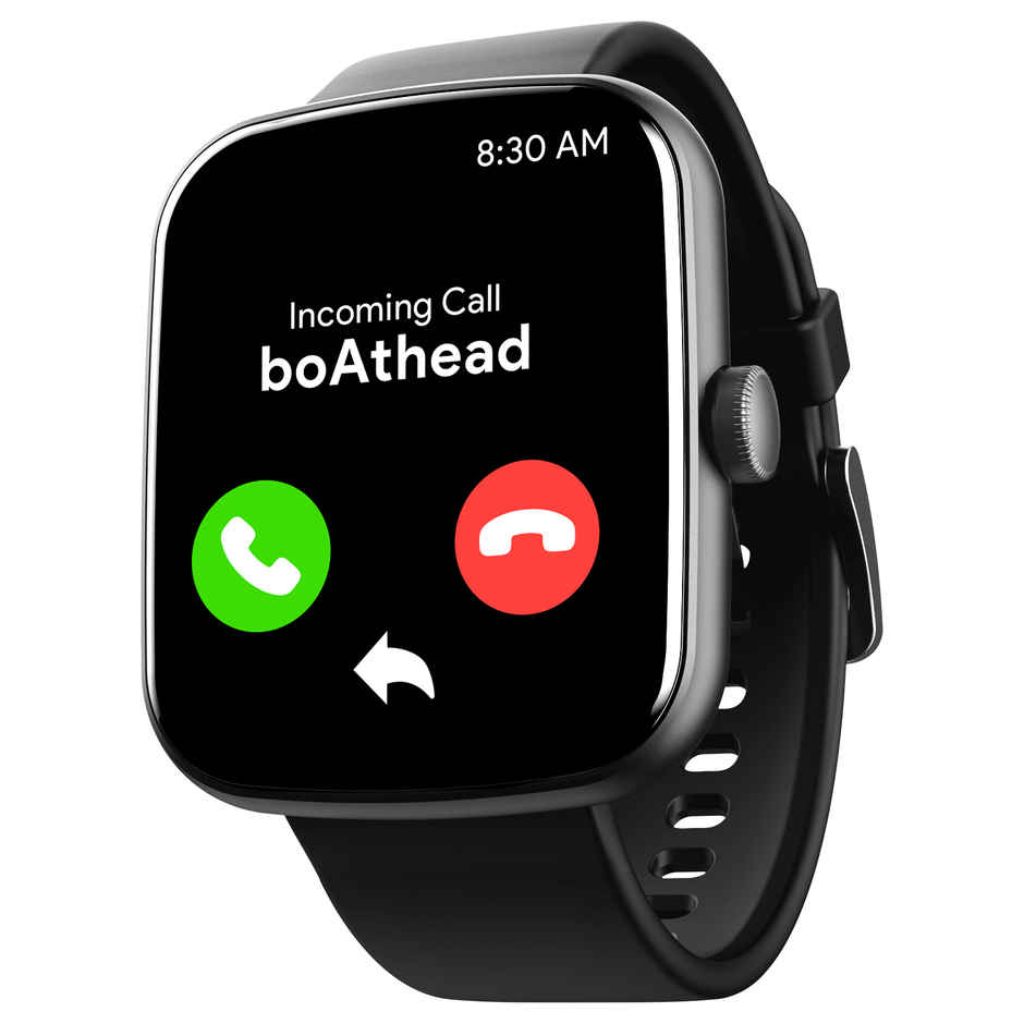 boAt Wave Lynk Voice Smartwatch | 1.69" Display | BT Calling | 7 Days Battery - Active Black