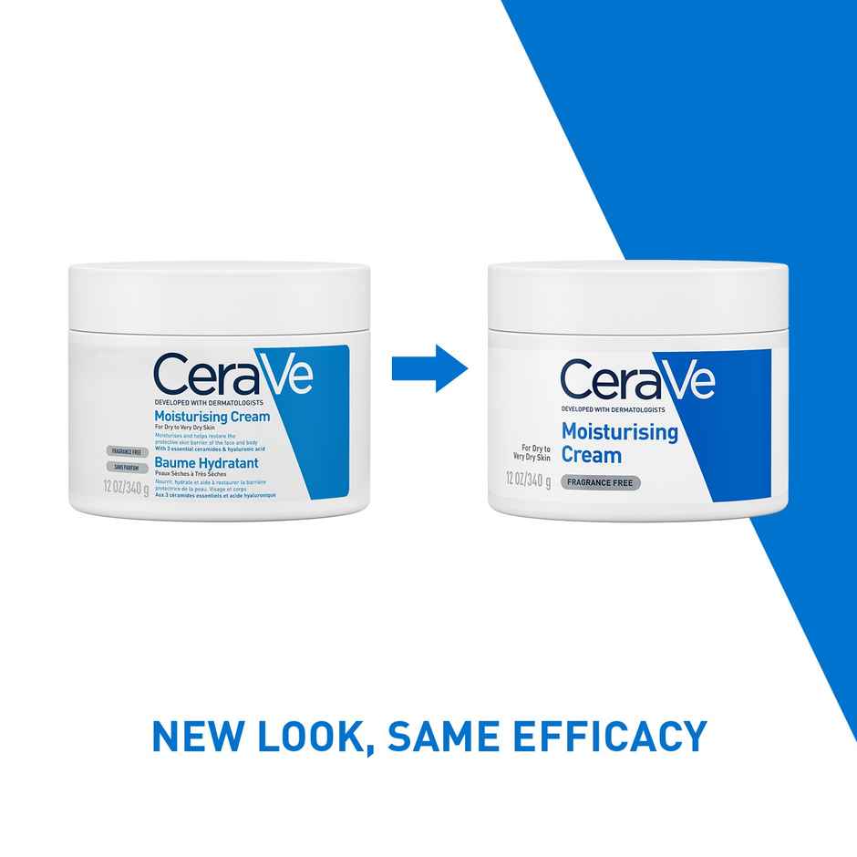 CeraVe Moisturizer For Dry Skin, Barrier Repair Cream With Ceramides, Dermatologist Recommended