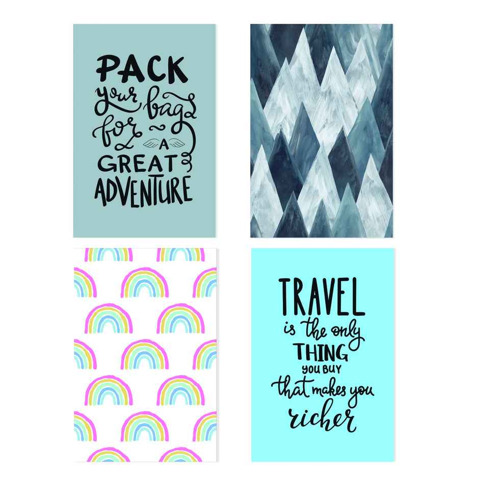 Paper Plane Design Travel Theme Wall Posters | Set of 10 | (12 Inch x 18 Inch) D10