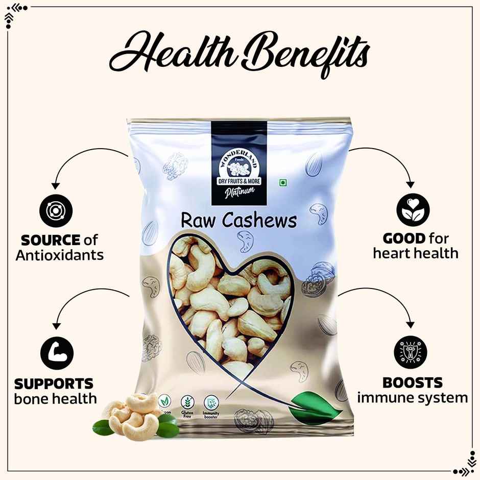 Wonderland Foods Raw Cashew (PC)