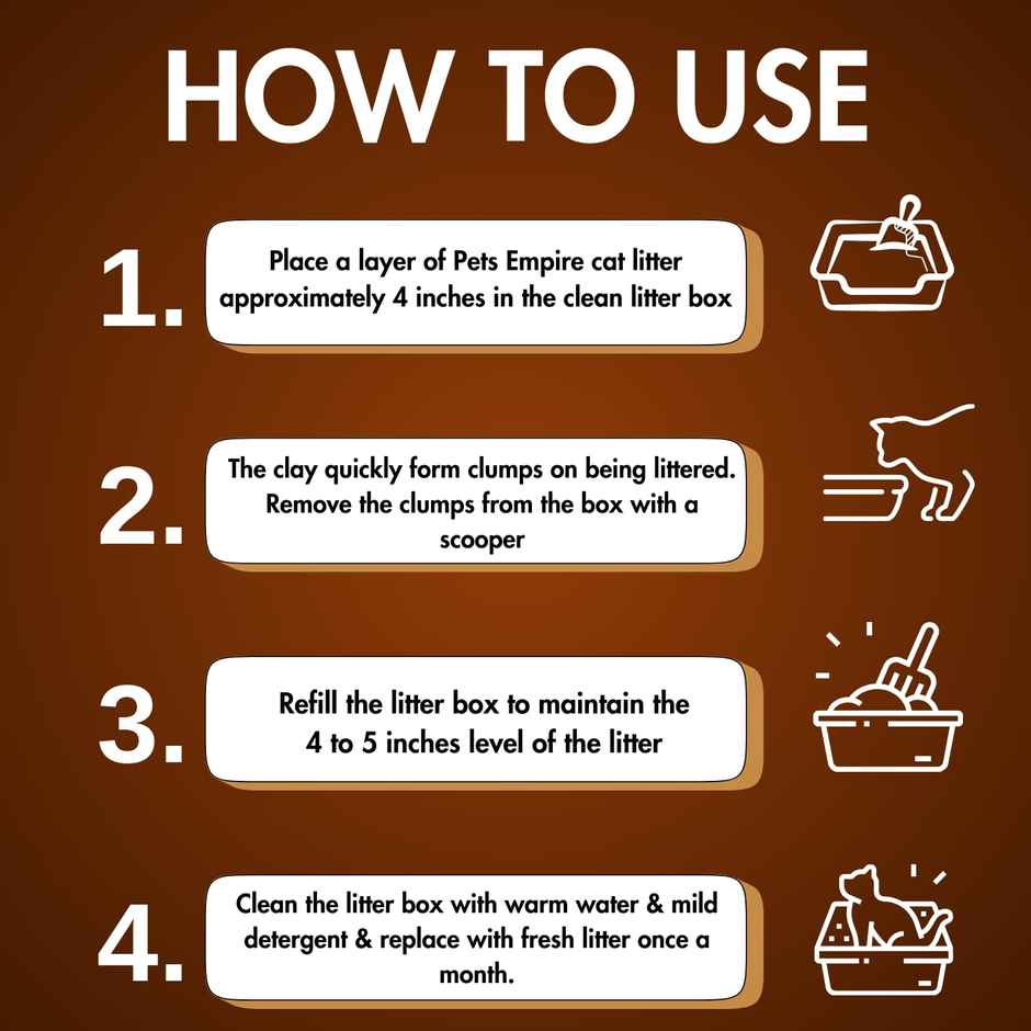 Pets Empire Natural Scoopable Bentonite Ball Cat Litter Coffee Scent